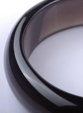 天然冰种黑曜石百搭女士手镯