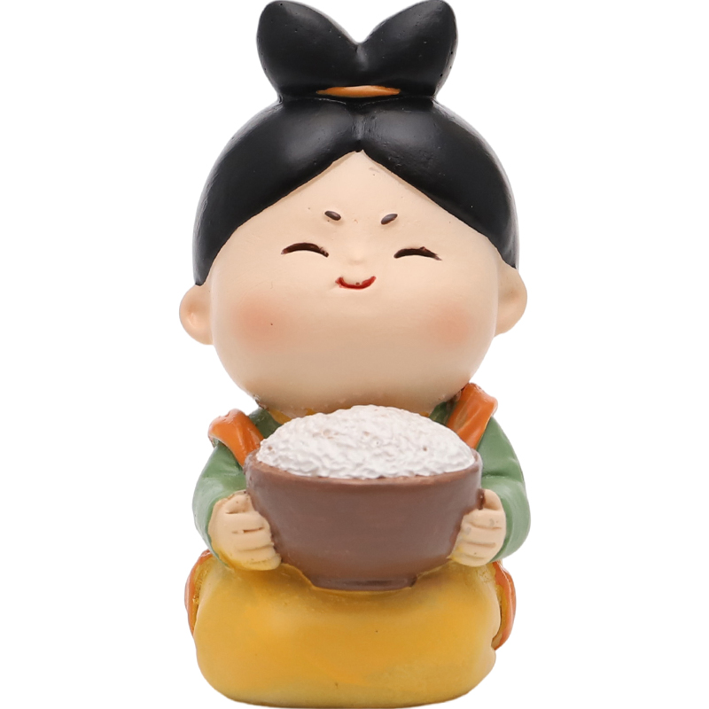 唐朝仕女治愈古风不要生气小摆件办公室桌面家居装饰玩偶礼物-第1张图片-提都小院