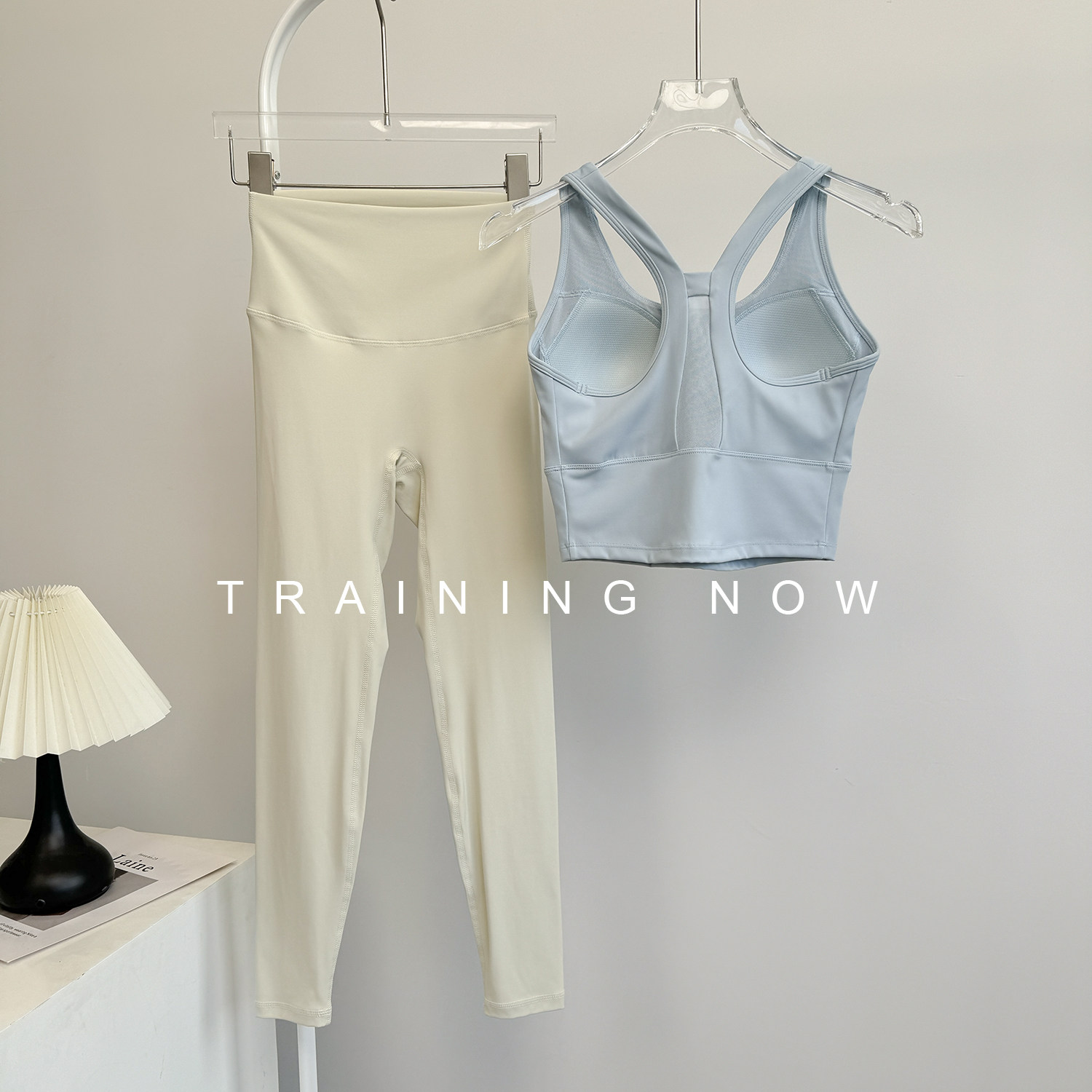 跑步套装女夏季高强度健身锻炼美背文胸高腰提臀瑜伽运动骑行长裤,淘宝优惠券,粉丝福利购,淘宝优惠卷