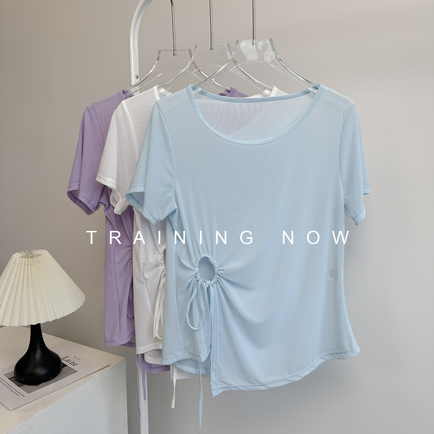 宽松薄款瑜伽服短袖罩衫女夏季透气速干跑步训练上衣运动健身T恤,淘宝优惠券,粉丝福利购,淘宝优惠卷