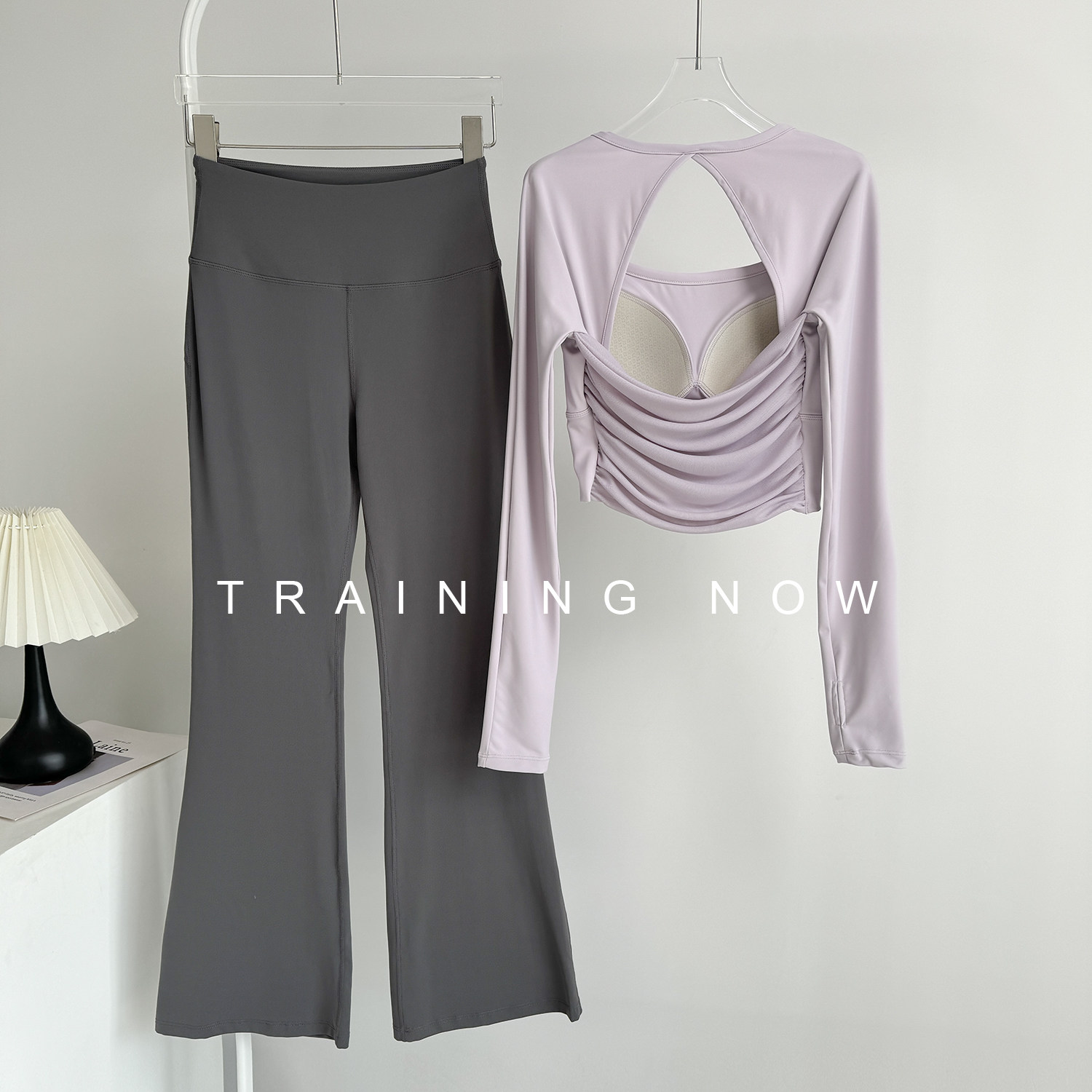 运动套装女秋冬季高级感普拉提训练瑜伽服带胸垫跑步健身显瘦长袖,淘宝优惠券,粉丝福利购,淘宝优惠卷