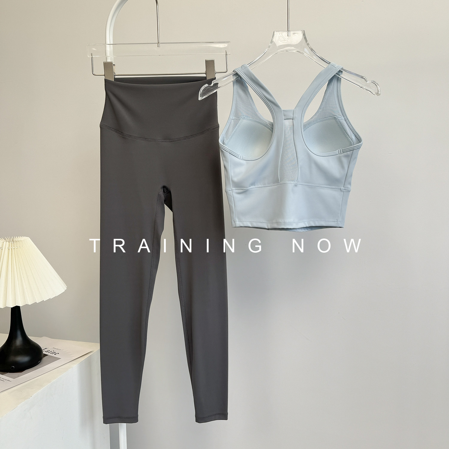 跑步套装女夏季高强度健身锻炼美背文胸高腰提臀瑜伽运动骑行长裤,淘宝优惠券,粉丝福利购,淘宝优惠卷