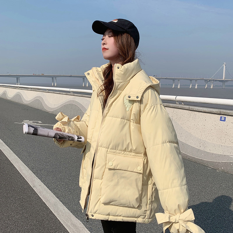 oversize面包服短款羽绒棉衣棉服女2025年新款潮秋冬季外套厚棉袄,淘宝优惠券,粉丝福利购,淘宝优惠卷