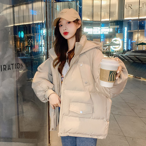 oversize面包服短款羽绒棉衣棉服女2026年新款潮秋冬季外套厚棉袄 - 图2