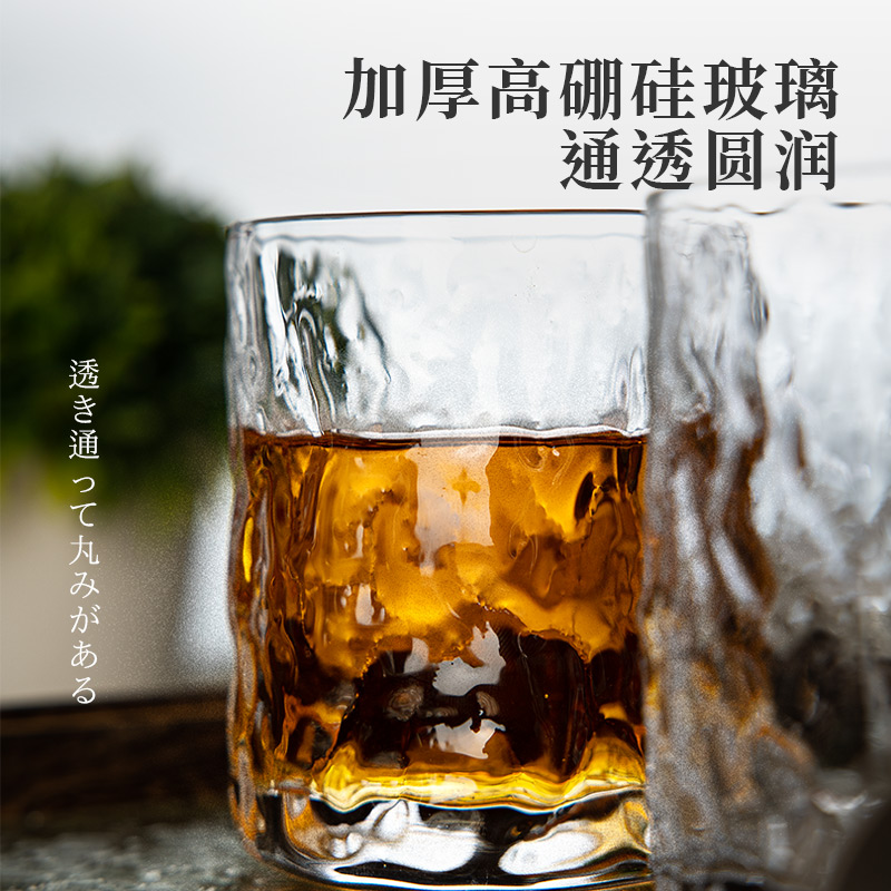 高硼硅玻璃杯家用耐高温透明杯子高颜值牛奶咖啡喝水茶杯酒杯轻奢 - 图1