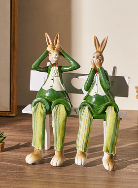 一家三口兔子吊脚娃娃