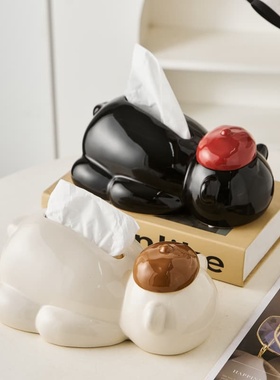 高颜值纸巾盒客厅餐桌收纳摆件