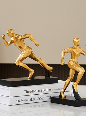 轻奢高档人物雕塑摆件高级感家居客厅电视柜酒柜办公室桌面装饰品