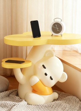 可爱小熊造型床头柜收纳摆件