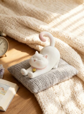 中古风治愈系艺术手机支架小摆件
