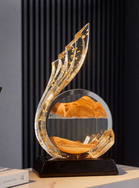 轻奢高档客厅家居装饰品金色摆件