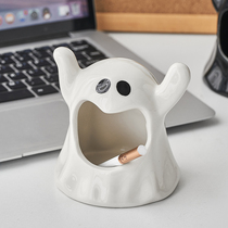 Cute ghost ashtrays Ins fun to blame advanced feelings Small crowdsourced creative personality trend to send boyfriend
