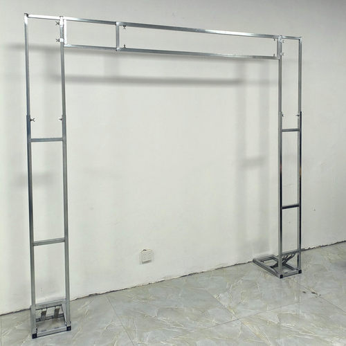 婚庆广告酒店学校喷绘KT板伸缩折叠弹簧门型装饰背景支架展架道具 - 图3