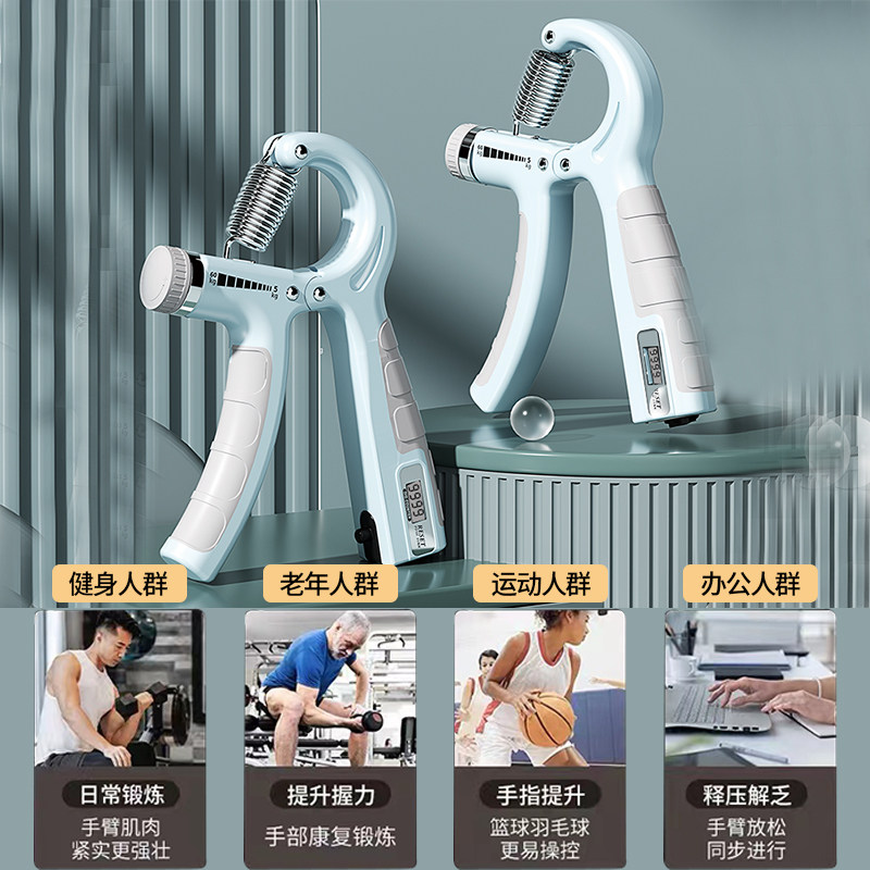 练手臂男专业力家用手指康复握力器 迪翔恐龙握力器