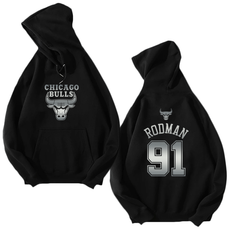 罗德曼91号男女篮球衣烫金烫银卫衣 skbanru卫衣