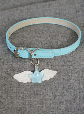 星星翅膀甜美少女项圈项链