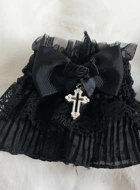 暗黑哥特洛丽塔玫瑰花蕾丝袖套