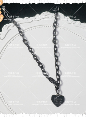 爱心女甜酷女孩日韩锁骨链原宿