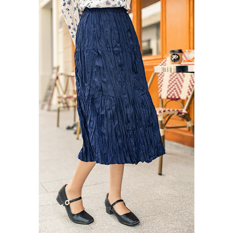 茵曼旗舰店茵蔓2020新款半节半身裙 茵曼翰飞半身裙