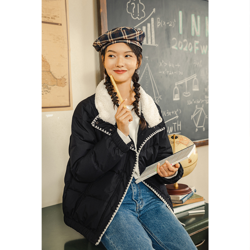 茵曼旗舰店茵蔓轻薄款2020年羽绒服 茵曼翰飞羽绒服