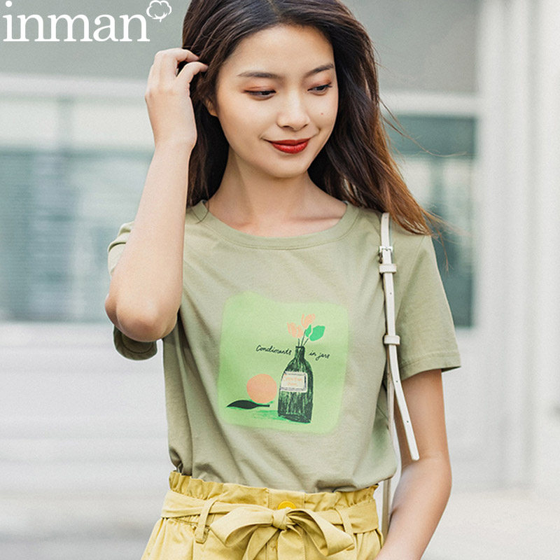 茵曼t血短袖2020年新款t恤 茵曼翰飞T恤