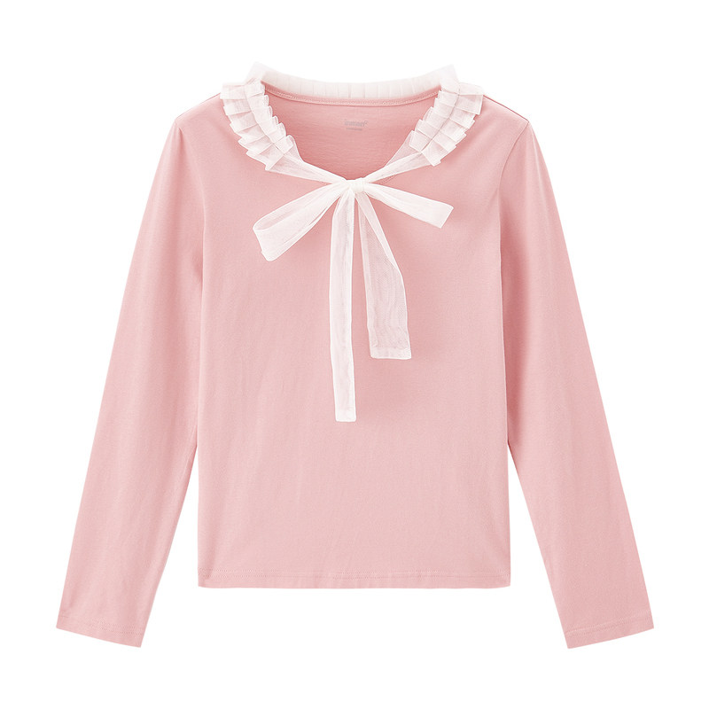 茵曼旗舰店2020年秋装新款秋冬t恤 茵曼翰飞T恤