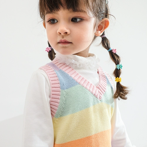 Трикотажный детский жилет, шерстяной свитер, 3 лет, осенний