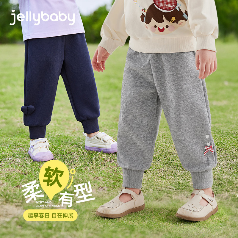 女童裤子秋冬儿童加绒休闲裤秋装中小童长裤新款女宝宝卫裤秋季