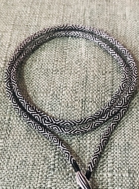 西藏手工编九眼金刚不灭脖挂绳锁骨链黄金玉牌时尚男女通用时尚