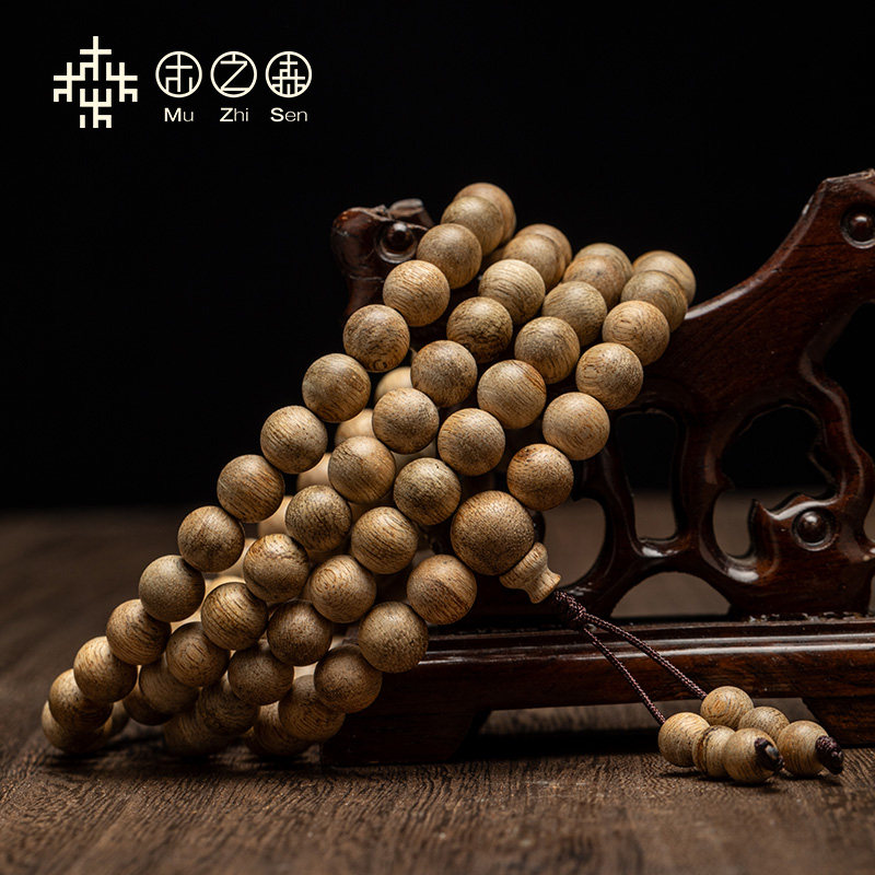 【暗香浮动】柬埔寨沉香念珠8mm*20.3g天然风化老料佛珠手链保真,淘宝优惠券,粉丝福利购,淘宝优惠卷