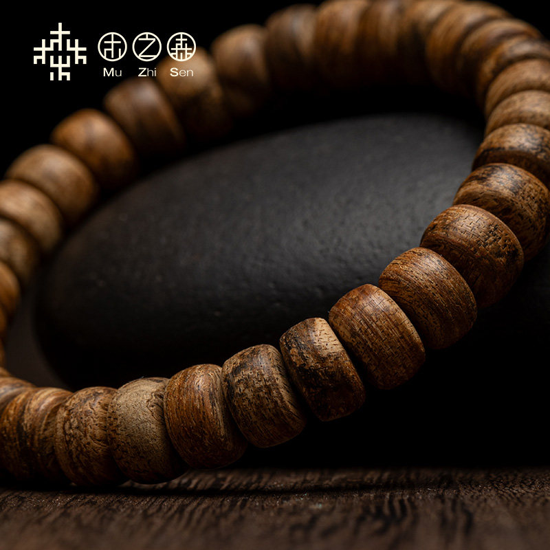 【清甜乳香】达拉干沉香随形手串5*7mm天然红土老料单圈佛珠手链,淘宝优惠券,粉丝福利购,淘宝优惠卷