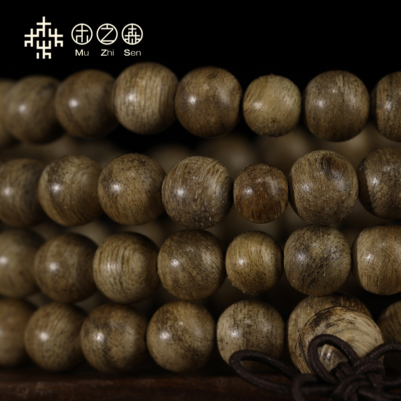 【清香淡雅】巴布亚沉香佛珠6mm手链 木之森佛珠/念珠