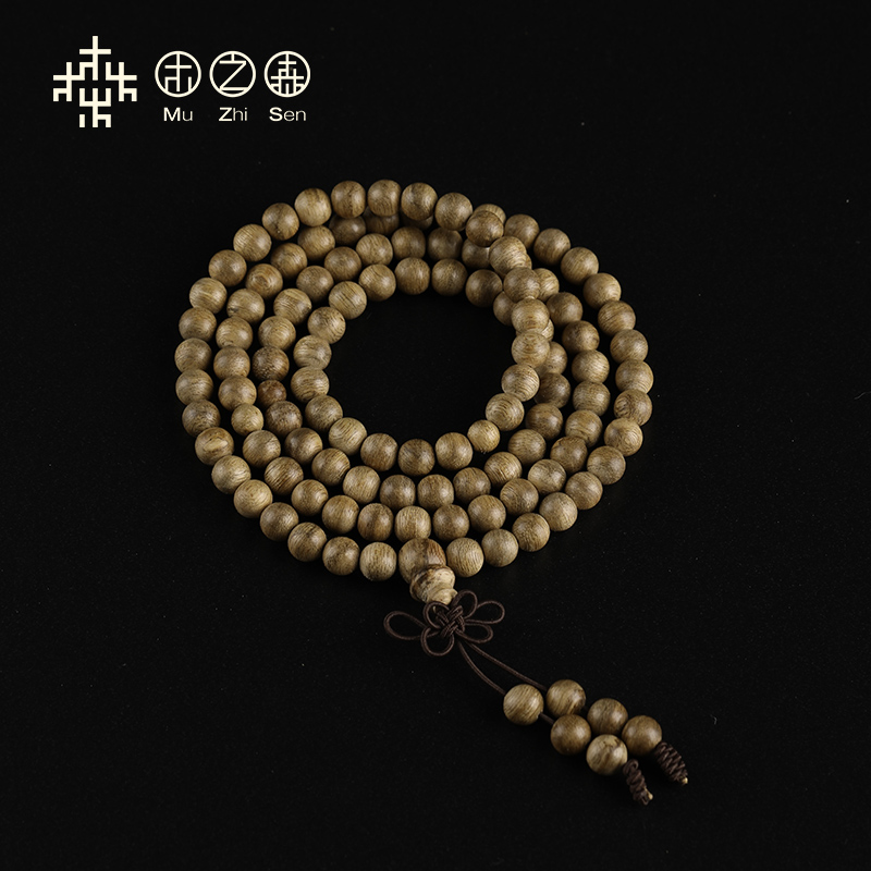 【清香淡雅】巴布亚沉香佛珠6mm手链 木之森佛珠/念珠