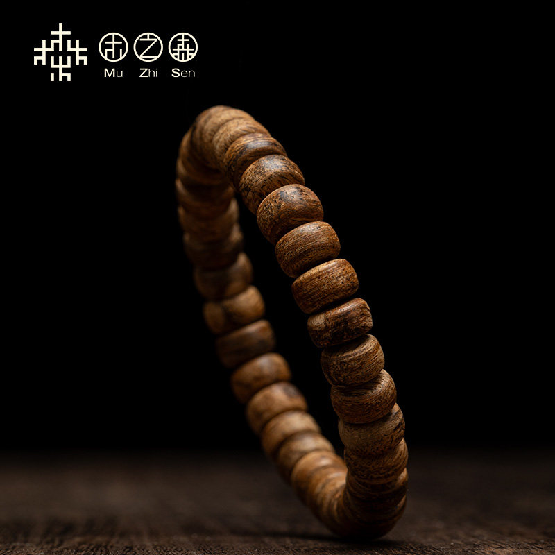 【清甜乳香】达拉干沉香随形手串5*7mm天然红土老料单圈佛珠手链,淘宝优惠券,粉丝福利购,淘宝优惠卷