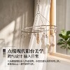 Stainless steel clothes drying rack with multiple clips for drying socks