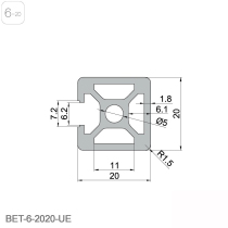 Industrial aluminium profile Surei 2020 antistatic bench frame aluminium profile frame profile cutting