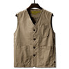 Middle-aged and elderly men's retro cotton denim vest plus size