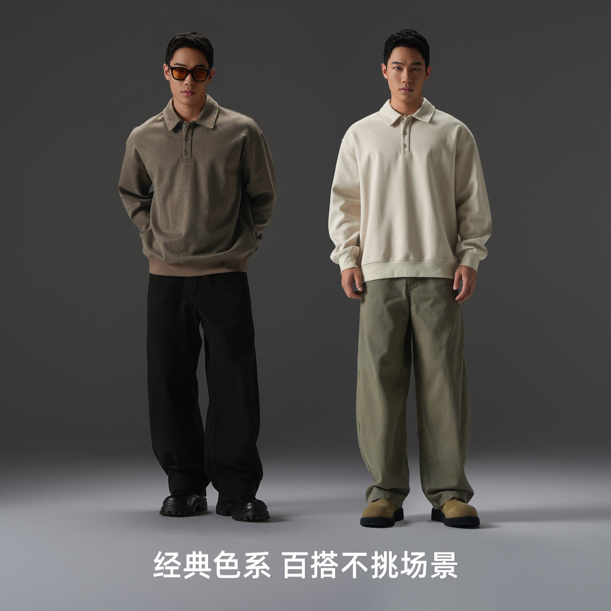 BD健美站420G加绒长袖polo衫男老钱美式套头衫宽松大码运动卫衣男,淘宝优惠券,粉丝福利购,淘宝优惠卷