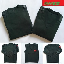 Standard sweater round collar wool sweater V neckline sweater warm suede winter mens sweater fans with security lady