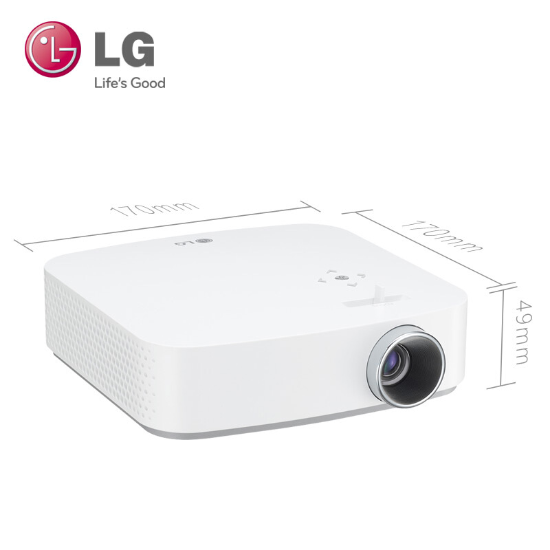 LG PF50KG便携1080P高清高亮小型投影仪家用无线家庭影院微型迷你智能手机投屏漫反射健康护眼商务办公