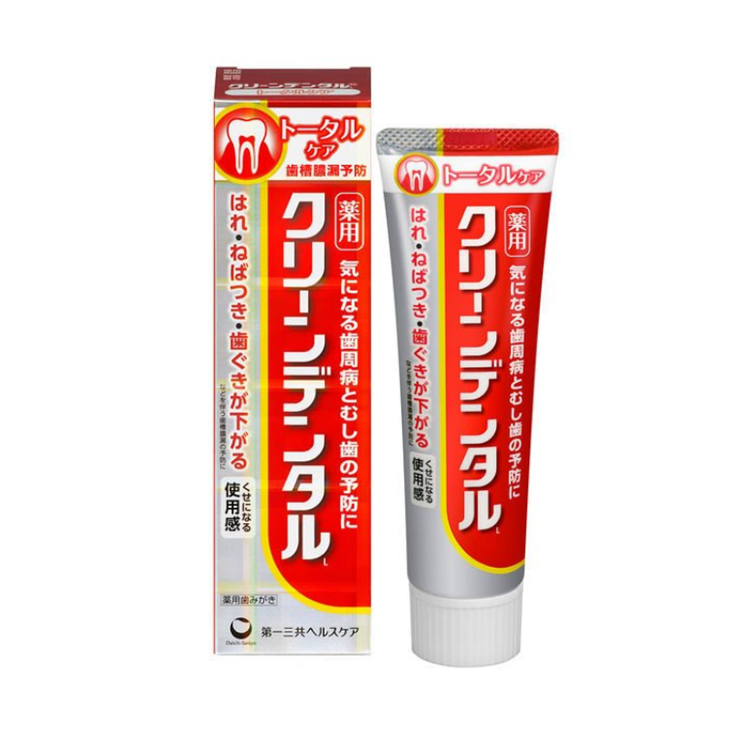 日本第一三共牙膏牙周龈护理红管100g含氟净爽口臭固齿