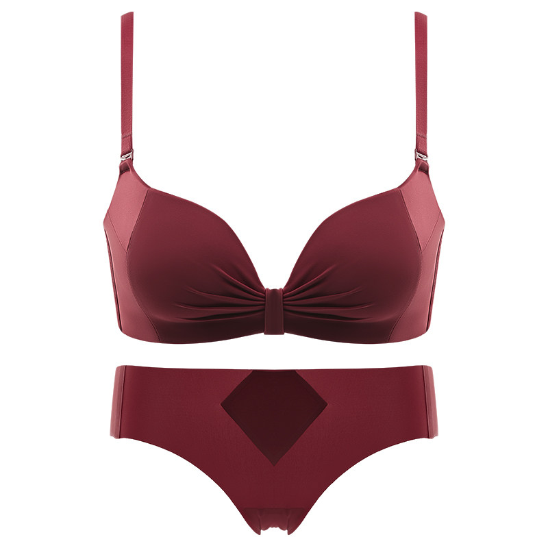 无钢圈内衣套装女调整型小新娘文胸 芬格美文胸