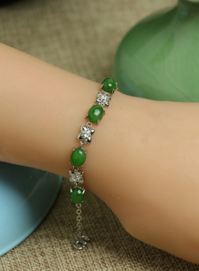 镶嵌女款水滴形手串珠宝玉器