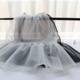 Organza skirt mid-length transparent exterior single layer