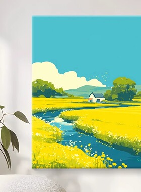 数字油画diy填色画手工涂色