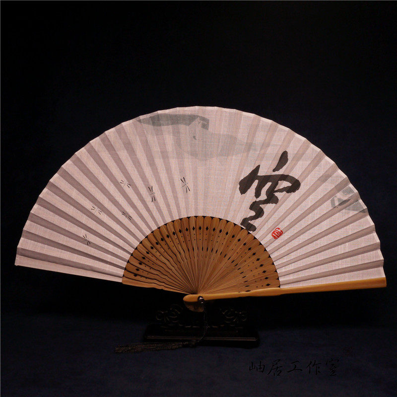 古风折扇夏季女士中国风扇子折扇日式小巧精致棉麻古风优质折扇_虎窝淘