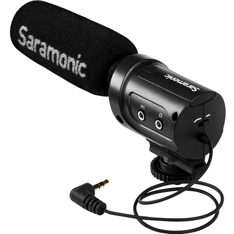 Saramonic/枫笛 SR-M3枪型录音麦克风单反通用新闻采访录音话筒 - 图2