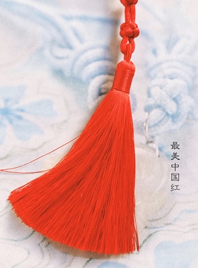 传统手工绳编女童中式古风流苏发夹中国结儿童发饰汉服旗袍配饰