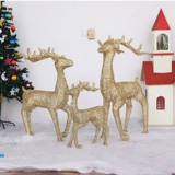 Рождественская аранжировка рождественских оленей Железного оленя светящиеся лось Рождество Большой торговый центр