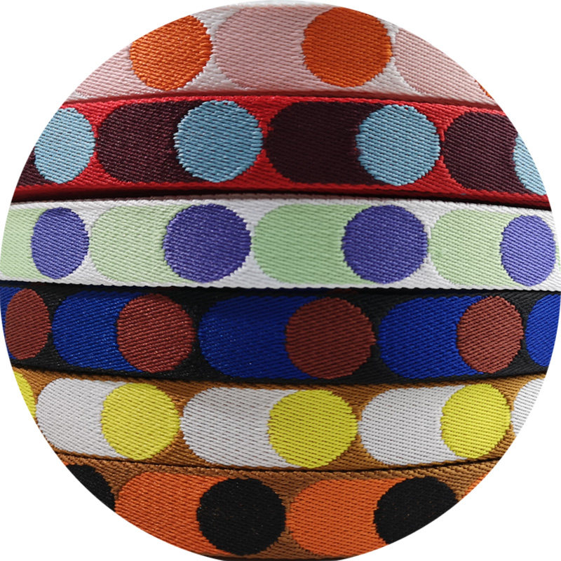 潮款25mm条纹波点提花色织涤纶织带加厚diy手袋肩带手拎带辅料,淘宝优惠券,粉丝福利购,淘宝优惠卷